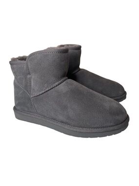 206 Collective Women’s Gray Bellevue Ankle Shearling Boots Size 6